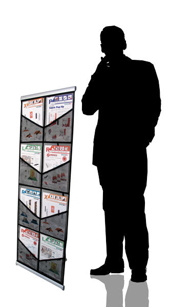 Bannerad Brochure Stand - Mesh Pocket