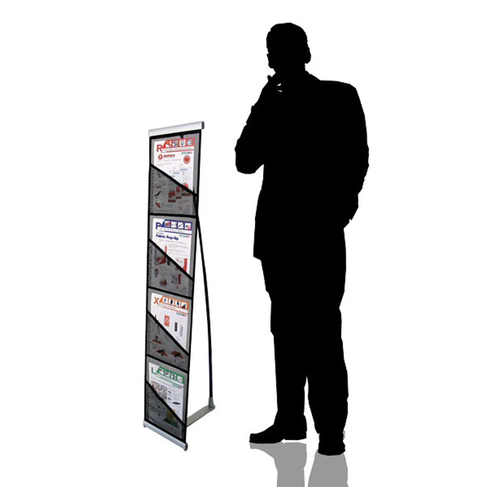 Bannerad Brochure Stand - Mesh Pocket