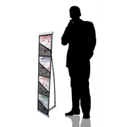 Bannerad Brochure Stand - Mesh Pocket