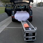 TF Road Case Loading into SUV